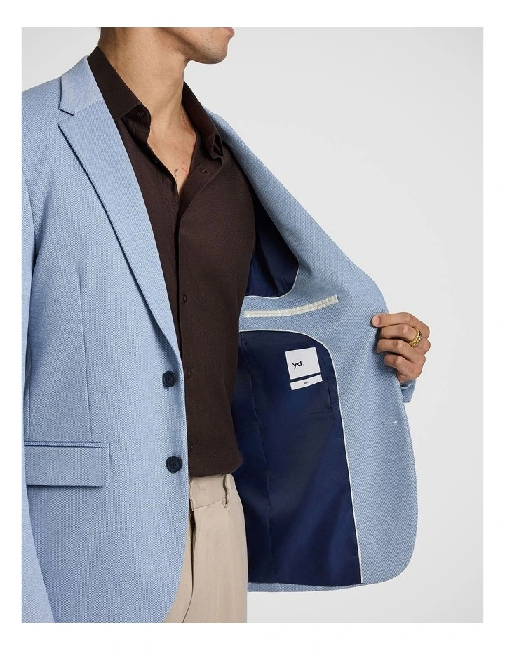 Dash Knitted Blazer in Light Blue image 6