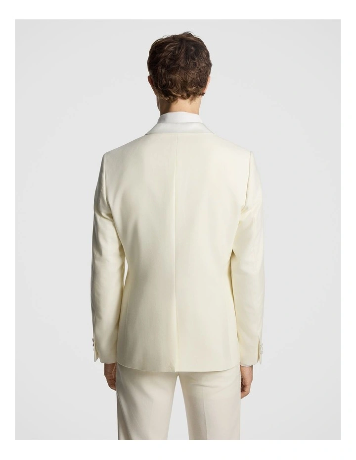 Amalfi Wool Blend Tux Blazer in Off White image 3