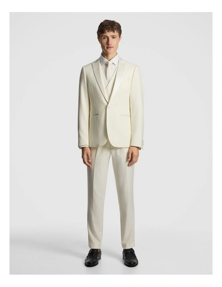 Amalfi Wool Blend Tux Blazer in Off White image 6