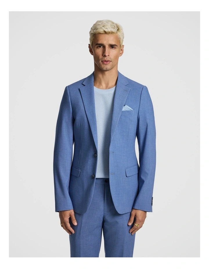 Alfredo Slim Suit Jacket in Blue image 1