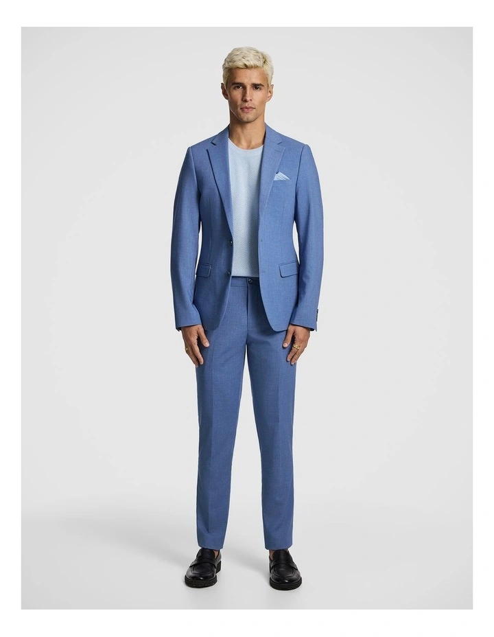Alfredo Slim Suit Jacket in Blue image 2