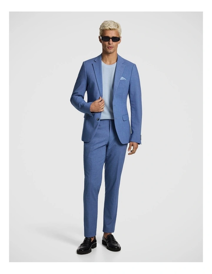 Alfredo Slim Suit Jacket in Blue image 7