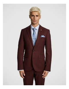 Marshal Slim Suit Jacket in Rust