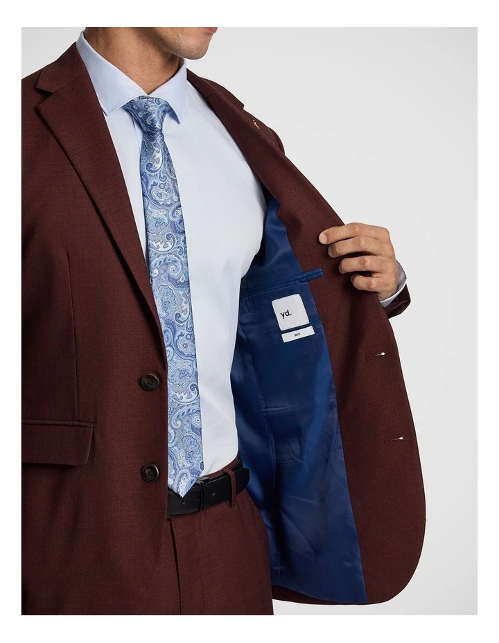 Marshal Slim Suit Jacket in Rust image 6
