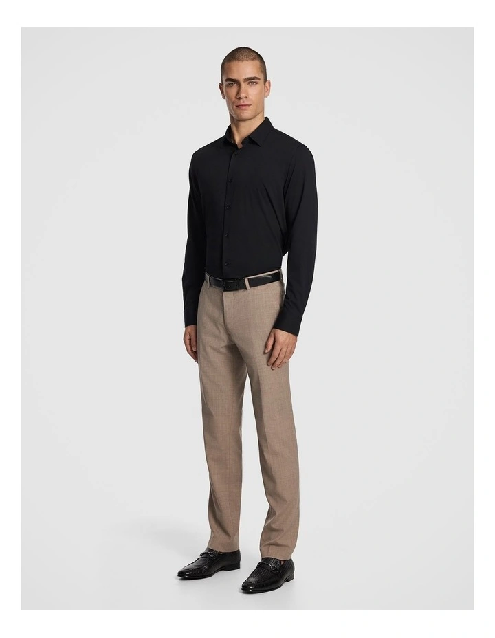 Frango Bamboo Slim Fit Dress Shirt in Black image 4