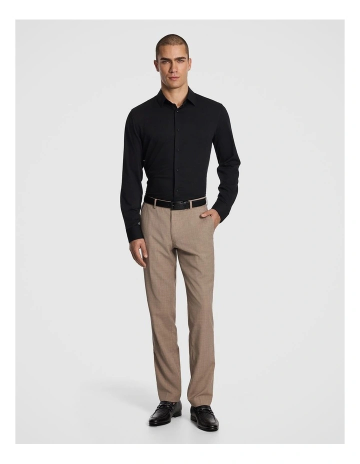 Frango Bamboo Slim Fit Dress Shirt in Black image 5