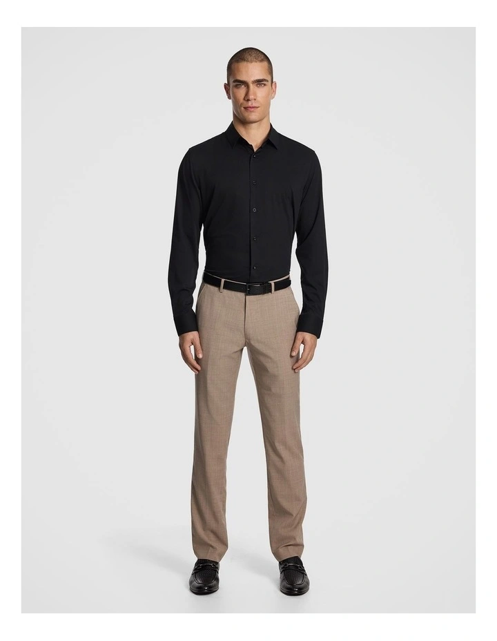 Frango Bamboo Slim Fit Dress Shirt in Black image 6