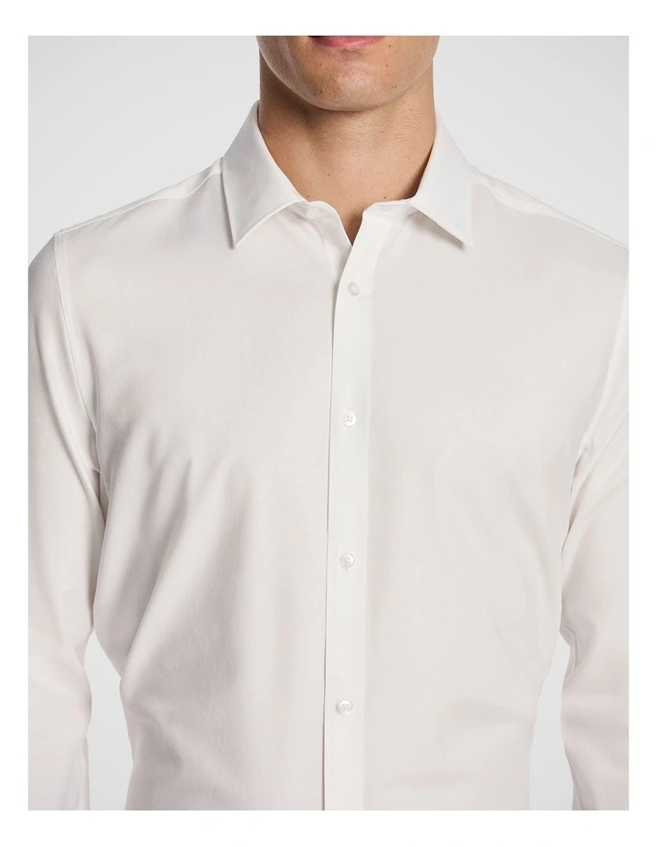 Marco Slim Fit Dress Shirt in White image 3