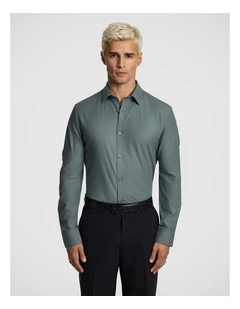 Marcus Slim Fit Dress Shirt in Sage