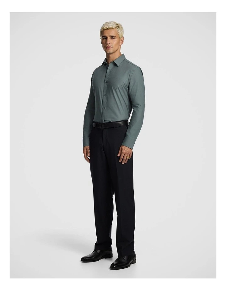 Marcus Slim Fit Dress Shirt in Sage image 4