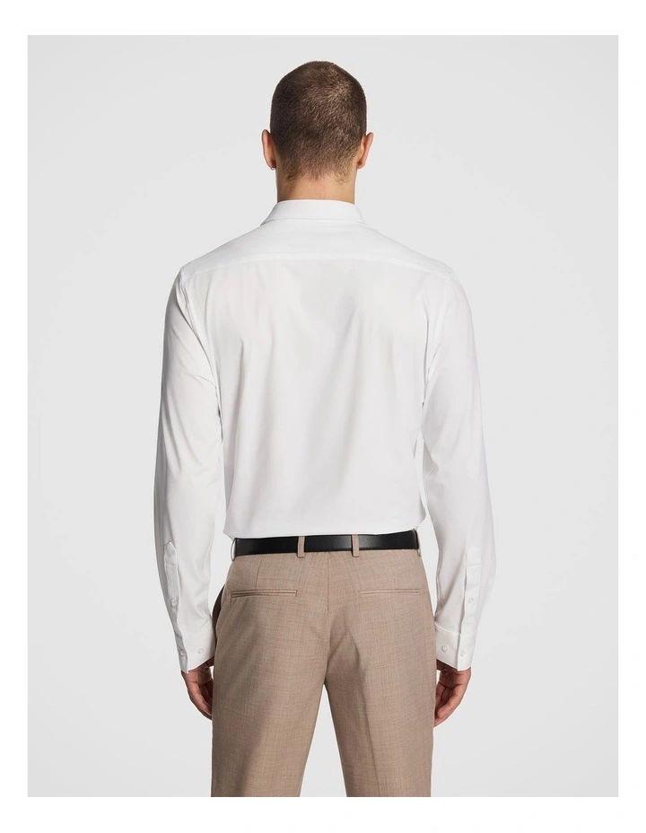 Pulse Slim Hyper Stretch Dress Shirt in White image 2