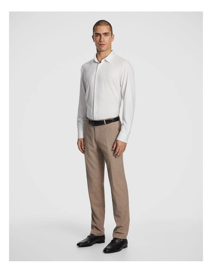 Pulse Slim Hyper Stretch Dress Shirt in White image 4