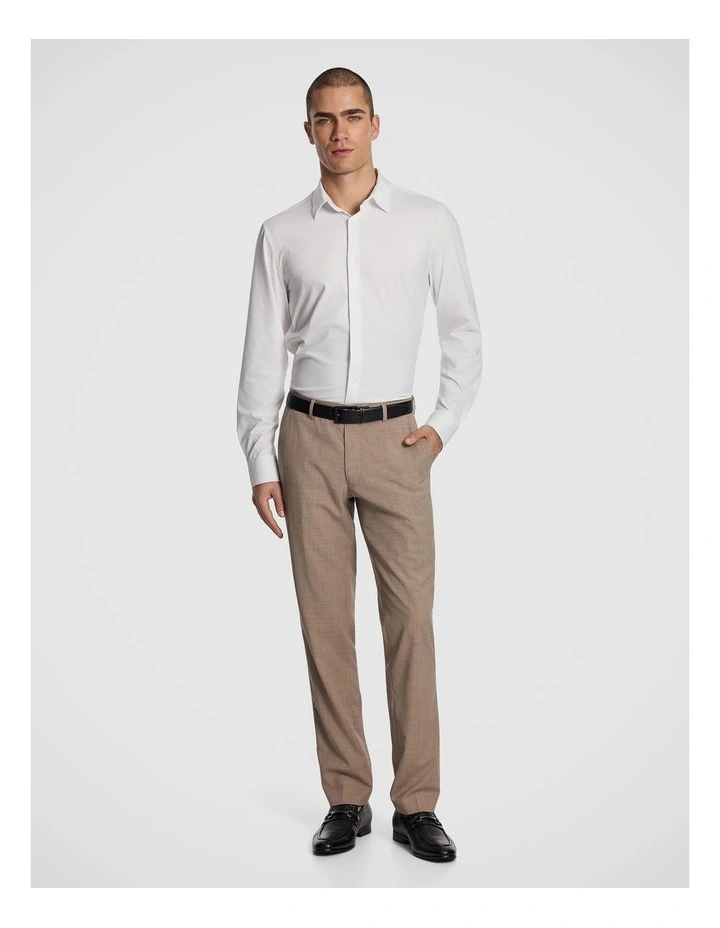 Pulse Slim Hyper Stretch Dress Shirt in White image 5