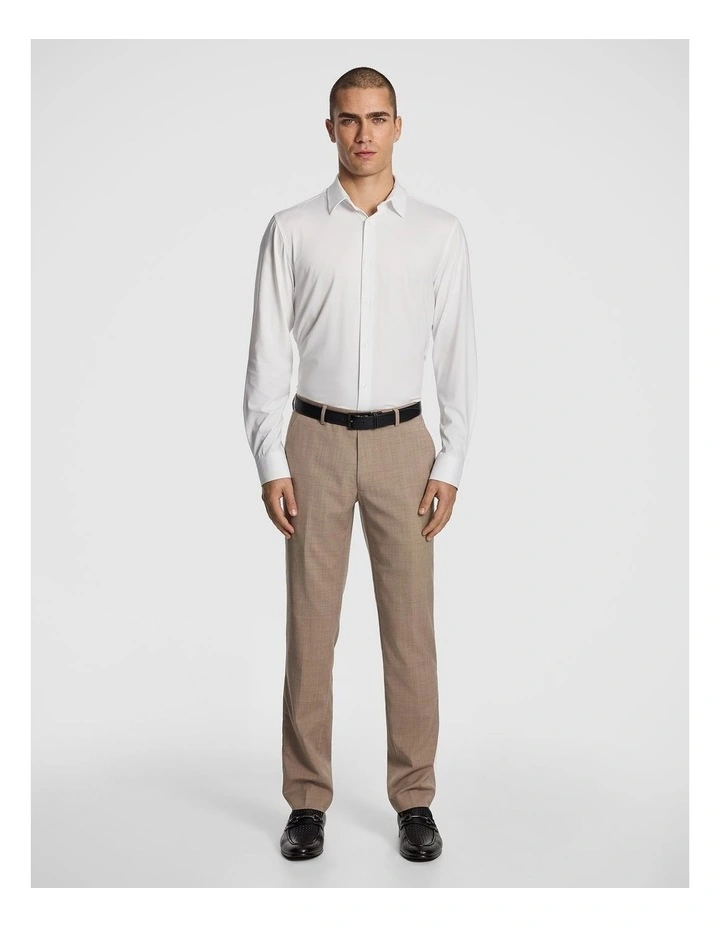 Pulse Slim Hyper Stretch Dress Shirt in White image 6