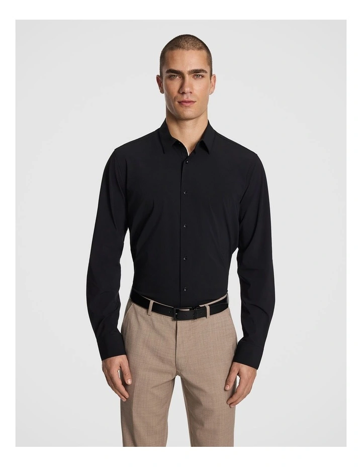 Phelps Slim Shirt in Black image 1