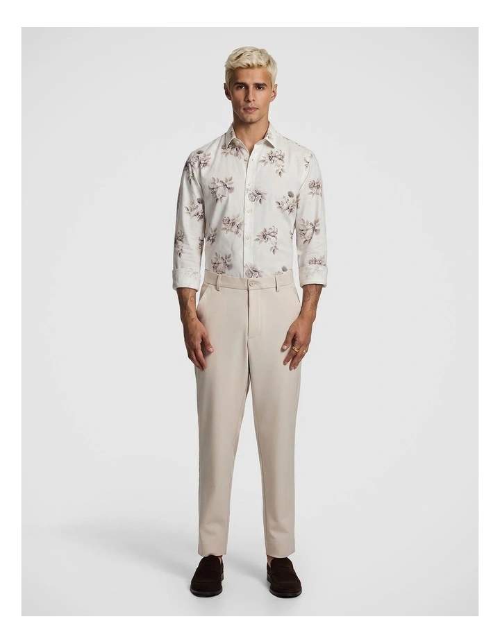 Lucio Slim Floral Shirt in Pink image 5