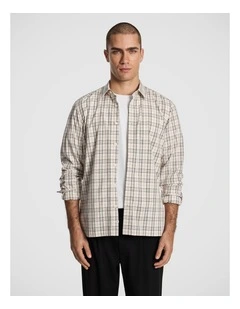 Conrad Check Shirt in Natural