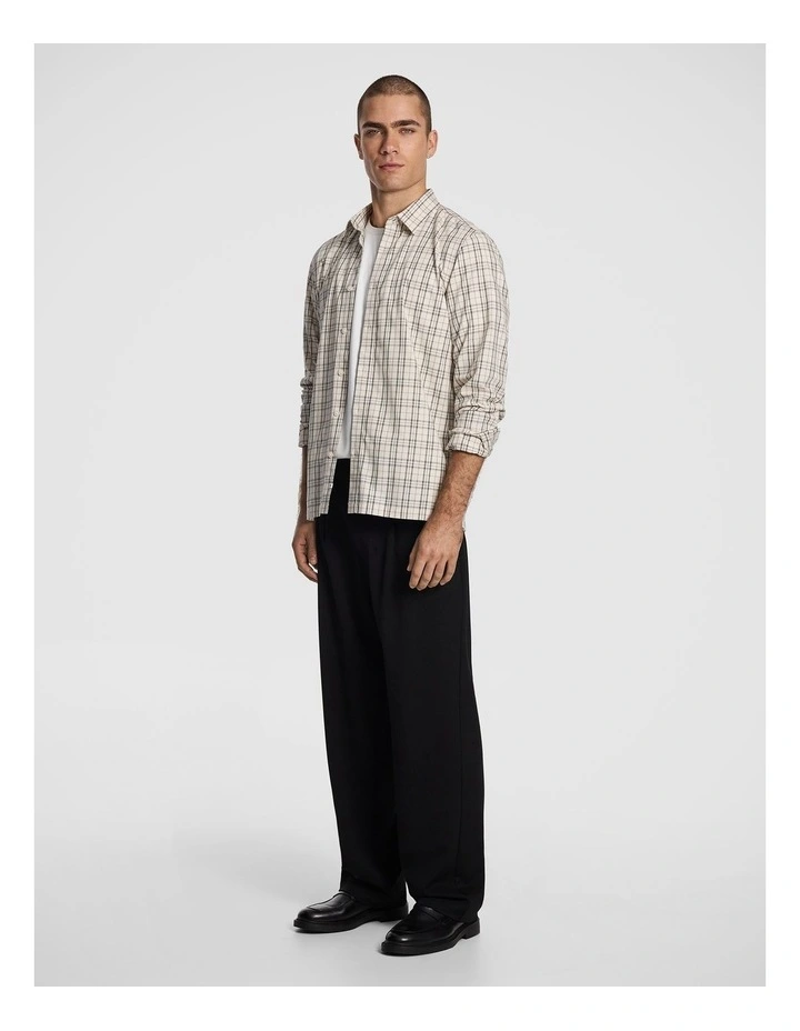 Conrad Check Shirt in Natural image 4