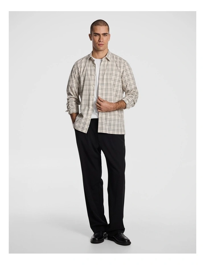 Conrad Check Shirt in Natural image 5