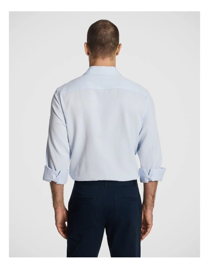 Jude Textured Shirt in Light Blue image 2