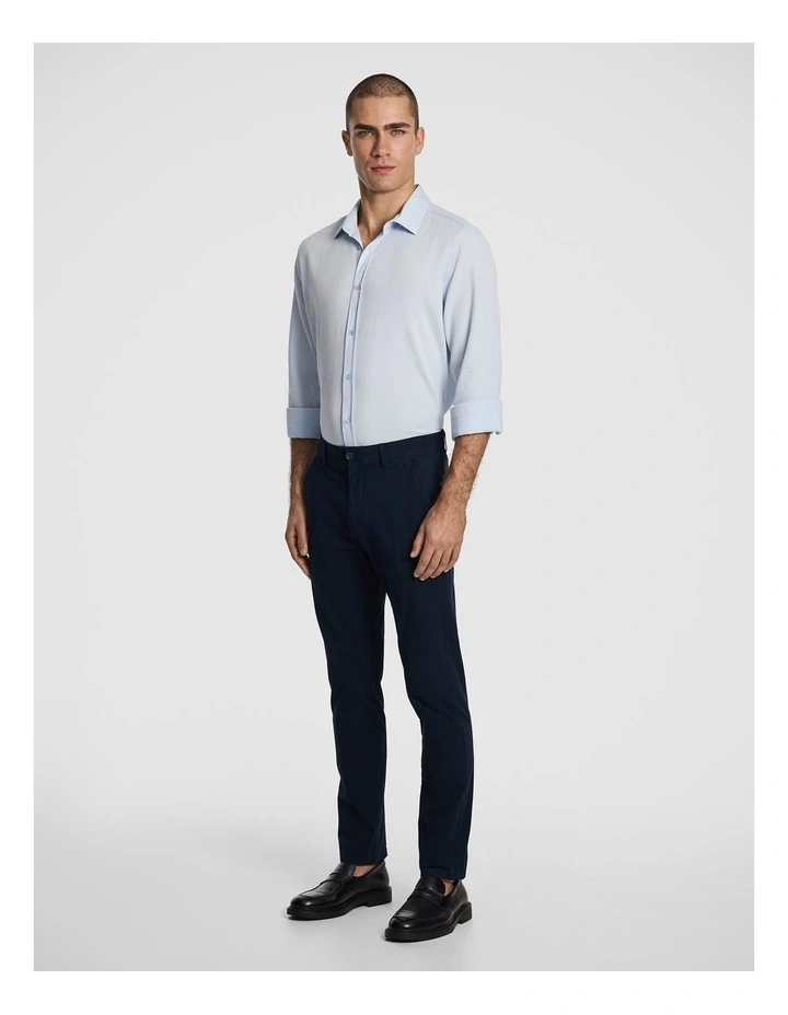 Jude Textured Shirt in Light Blue image 4
