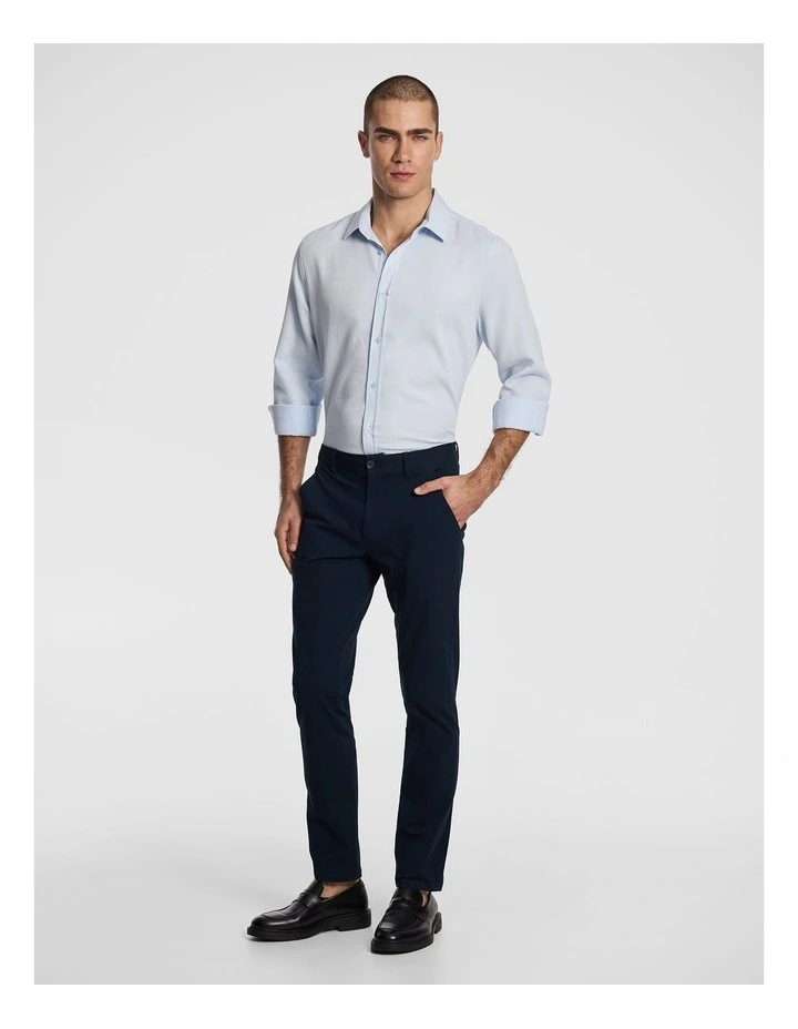 Jude Textured Shirt in Light Blue image 5