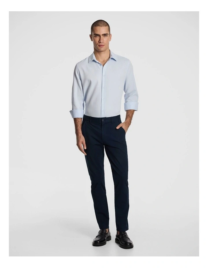 Jude Textured Shirt in Light Blue image 6