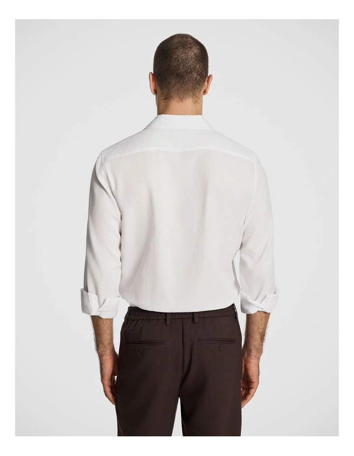 Jude Textured Shirt in White image 2