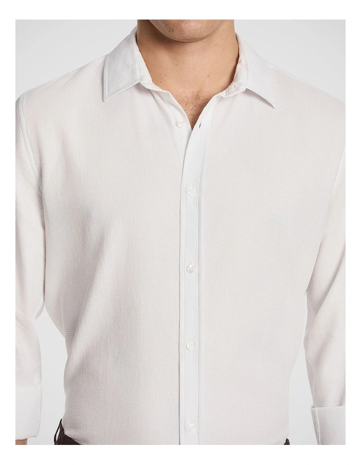 Jude Textured Shirt in White image 3