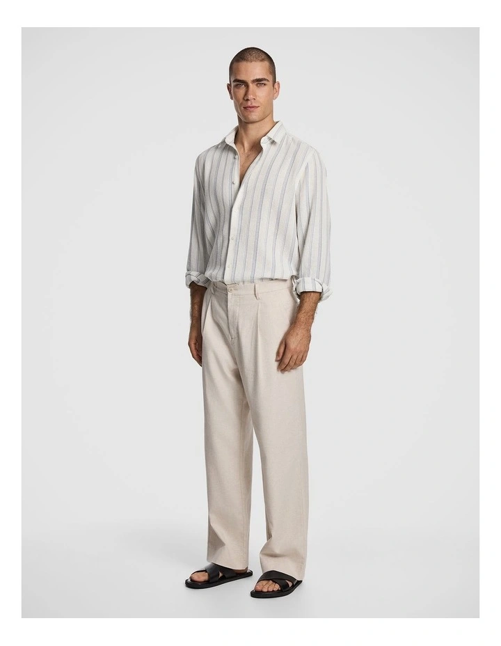 Vega Relaxed Stripe Shirt in Light Blue image 4