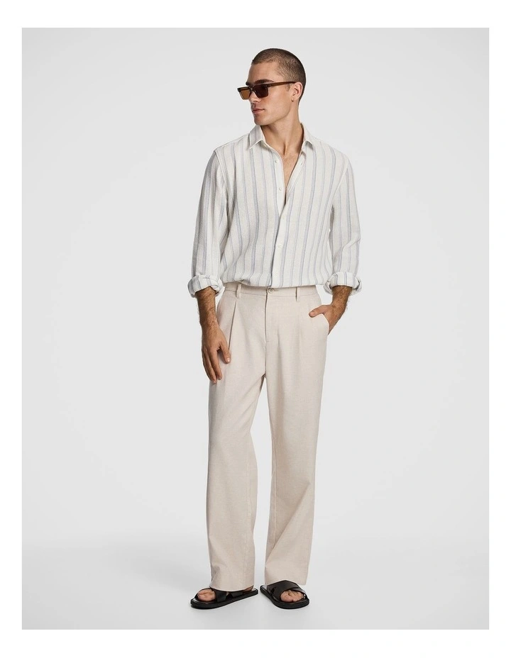 Vega Relaxed Stripe Shirt in Light Blue image 5