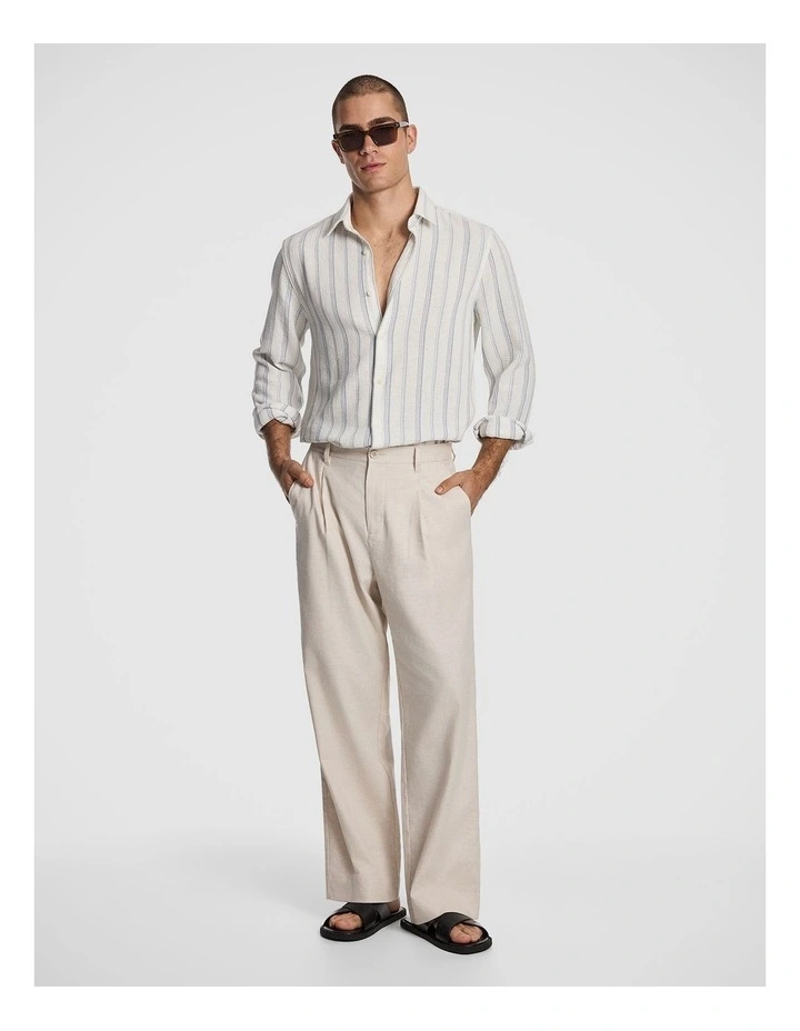 Vega Relaxed Stripe Shirt in Light Blue image 6