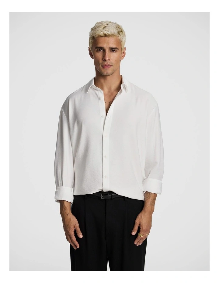 Leandro Relaxed Shirt in White image 1