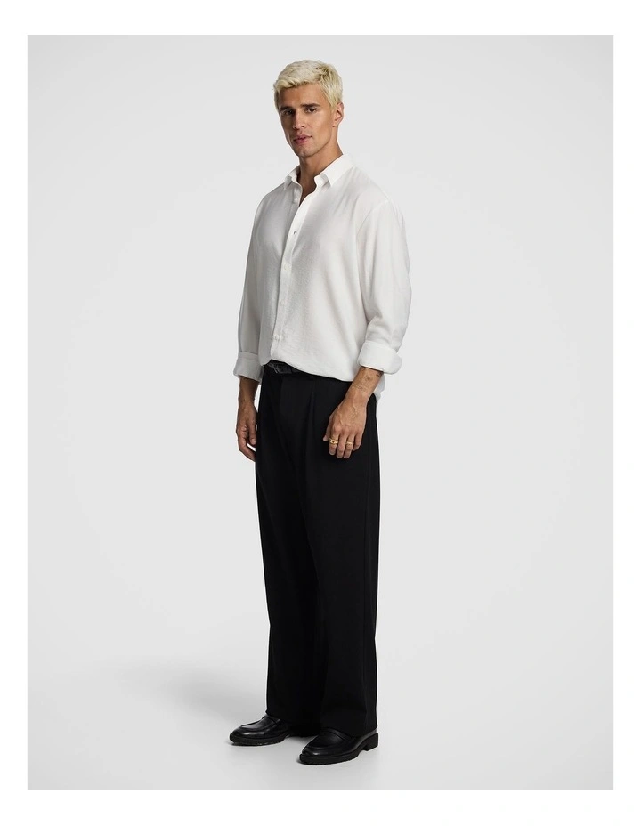 Leandro Relaxed Shirt in White image 4