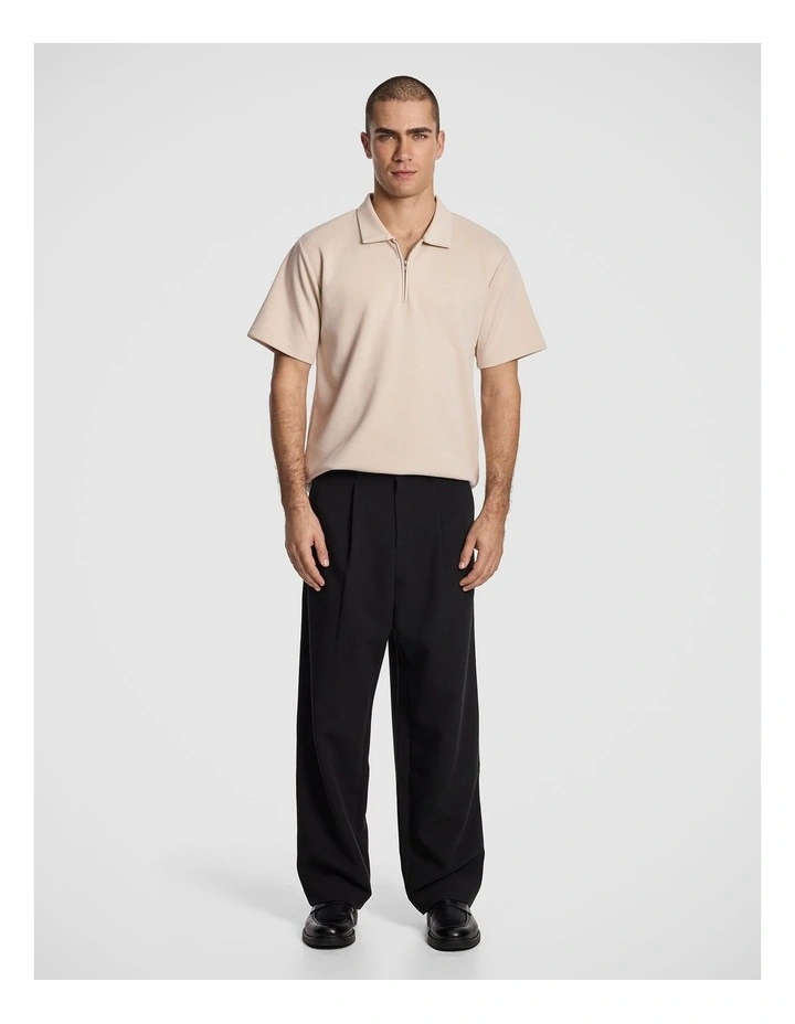 Avenue Jersey Polo Shirt in Natural image 6