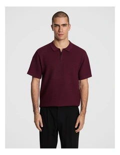 Smith Polo Shirt in Burgundy
