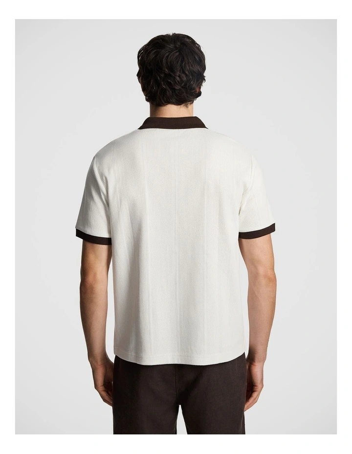 Eagle Polo Shirt in White image 2