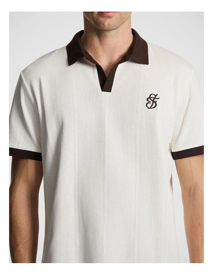 Eagle Polo Shirt in White image 3