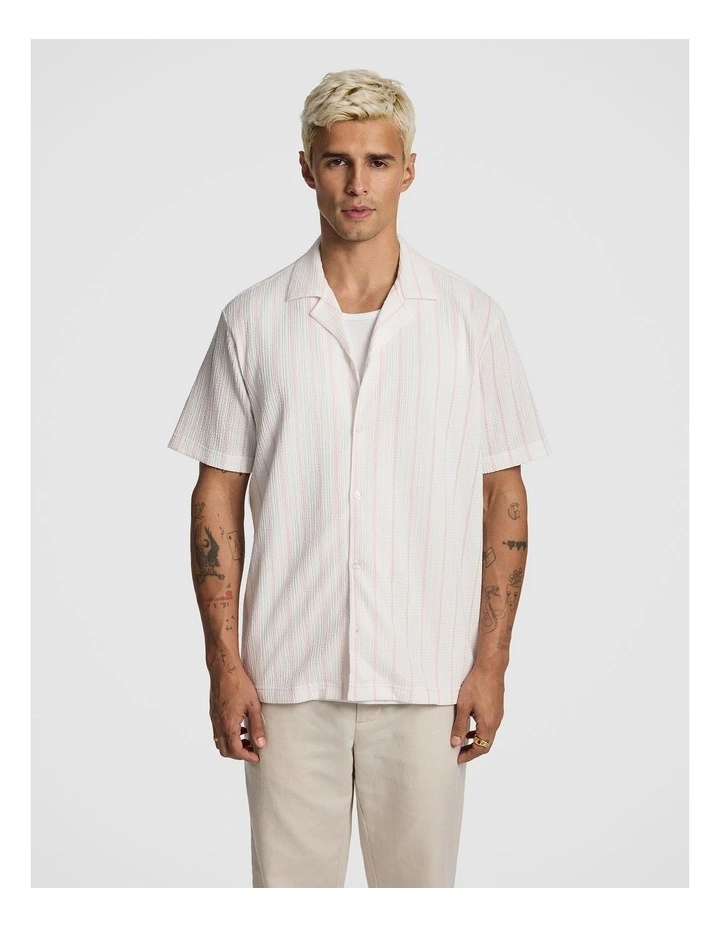 Cruise Stripe Shirt in White image 1