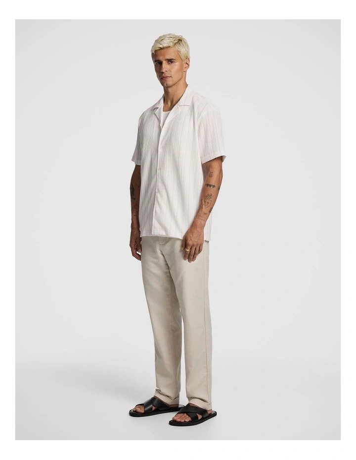 Cruise Stripe Shirt in White image 4