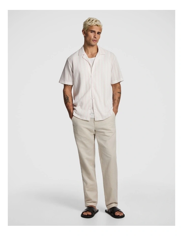 Cruise Stripe Shirt in White image 5