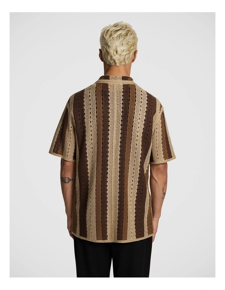 Bay Crochet Shirt in Caramel image 2