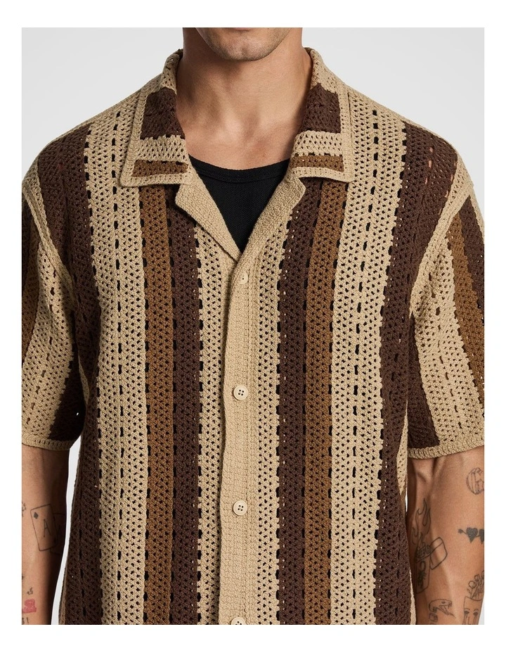 Bay Crochet Shirt in Caramel image 3