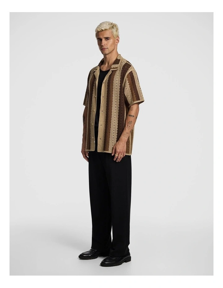 Bay Crochet Shirt in Caramel image 4