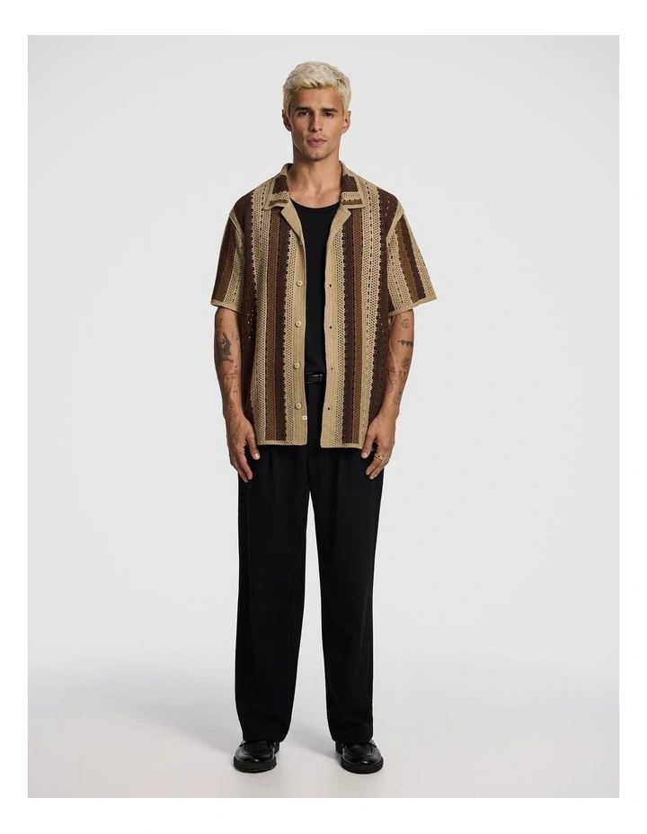 Bay Crochet Shirt in Caramel image 6