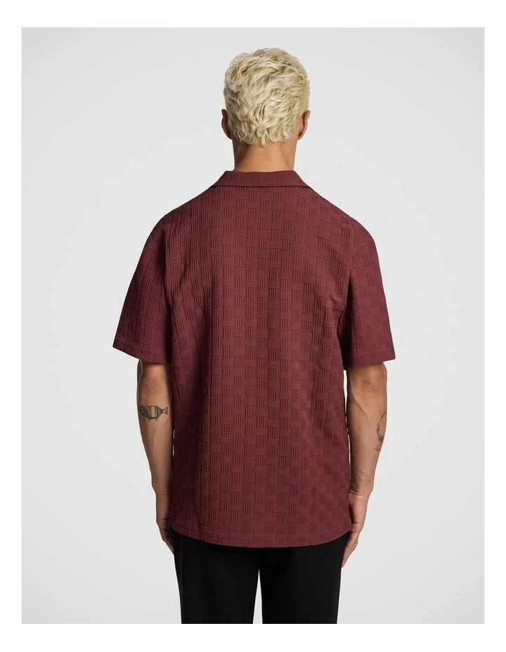 Marley Jersey Shirt in Burgundy image 2