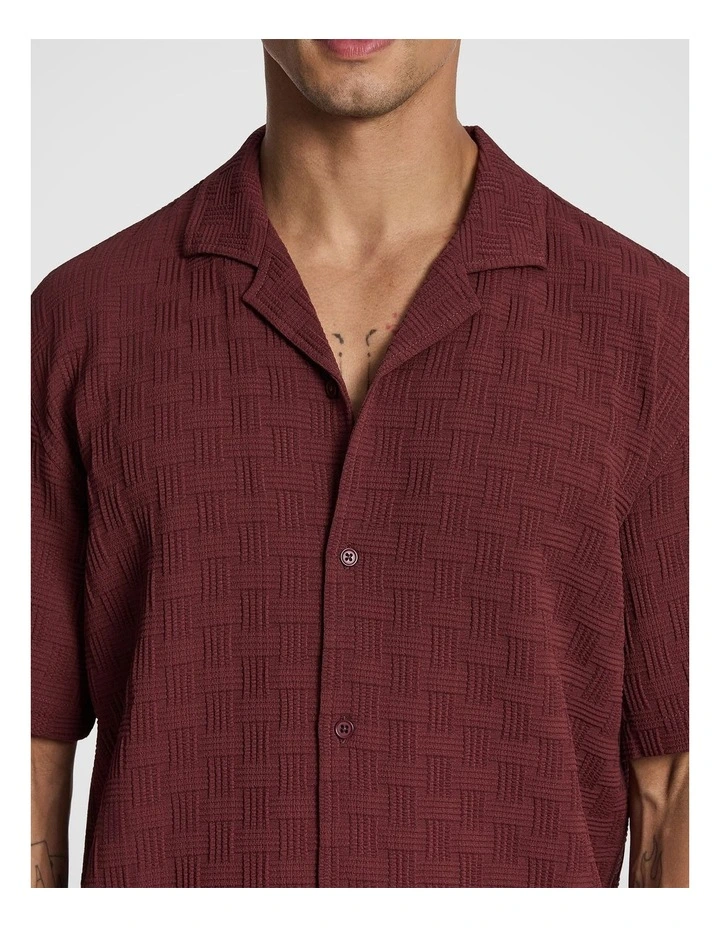 Marley Jersey Shirt in Burgundy image 3