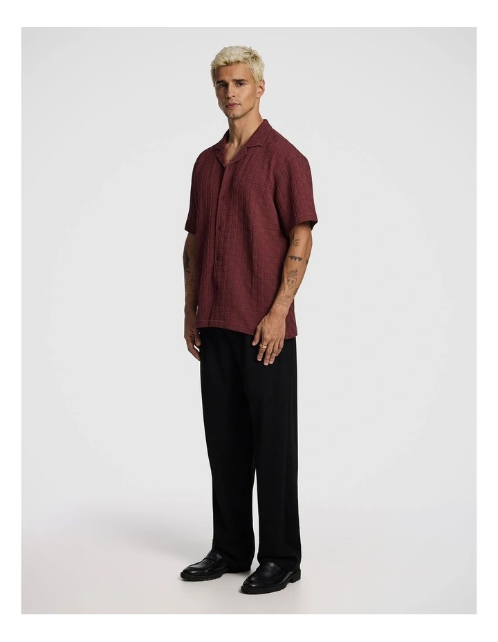 Marley Jersey Shirt in Burgundy image 4