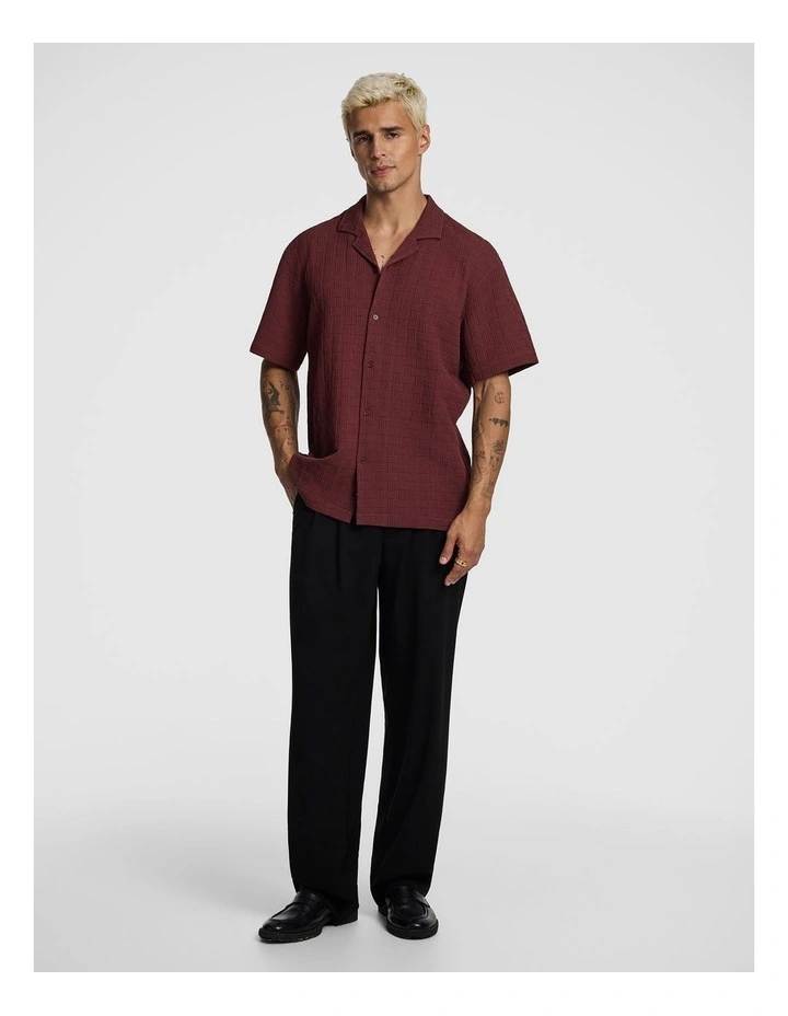 Marley Jersey Shirt in Burgundy image 5
