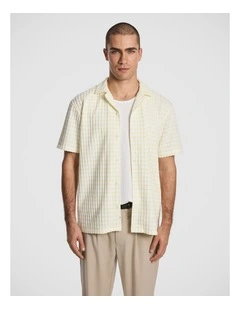 Frankie Textured Shirt in Yellow